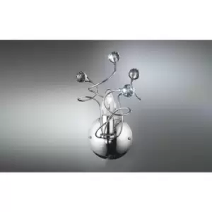 image of Onli Trilly Chrome Wall Lamp, Crystal