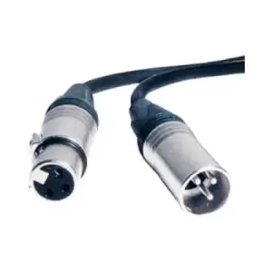 image of 1m Male to Female 3 Pole XLR Lead