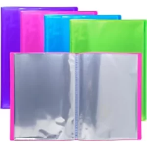 Image of Exacompta Display Book 85280E A4 Assorted 60 Pockets Pack of 8