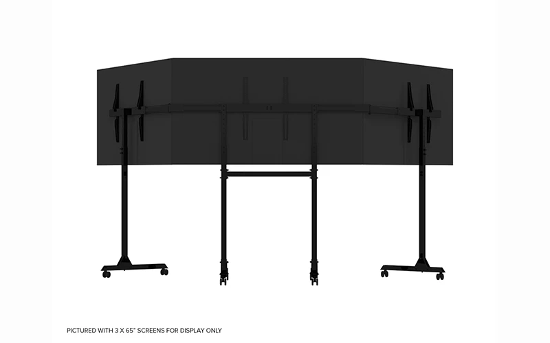 Image of FREE-STANDING TRIPLE MNTR STAND