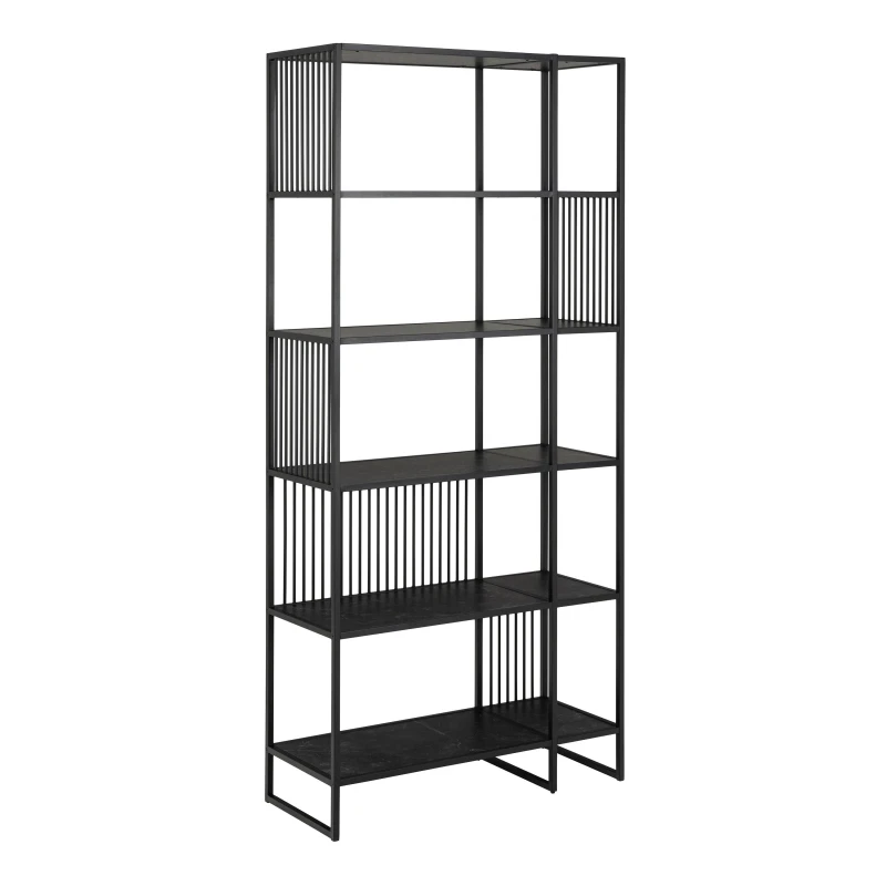 Image of Furniture To Go Strington Bookcase with 5 Shelves in Black Unisex