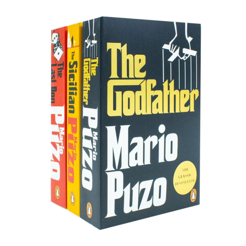 Image of Mario Puzo The Godfather 3 Book Set The Last Don Sicilian Godfather Classic Mafia Saga Mario Puzo Books