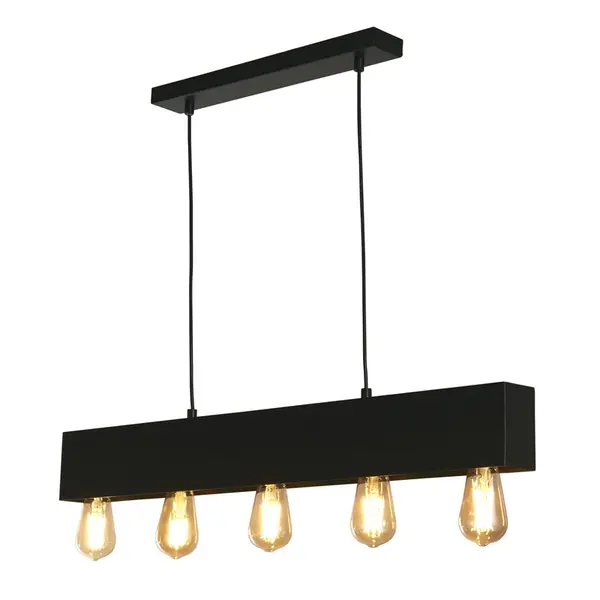 Image of Searchlight Piano 5 Light Bar Ceiling Pendant Light - Matt Black