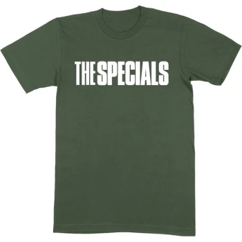 Image of The Specials - Solid Logo Unisex Large T-Shirt - Green
