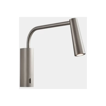 image of Leds-c4 Lighting - LEDS C4 Gamma Extend LED Reading Light Adjustable Arm Satin Nickel IP20 2.1W 2700K