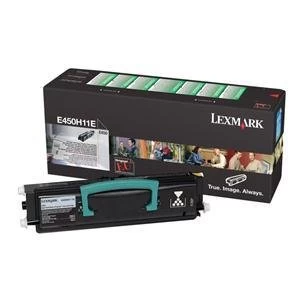 image of Lexmark 0E450H11E Black Laser Toner Ink Cartridge