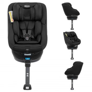 Image of Graco Turn2Me Group 0+/1 Spin Rotate ISOFIX Car Seat - Black