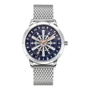 image of THOMAS SABO Blue Dial Snowflake Mesh Watch