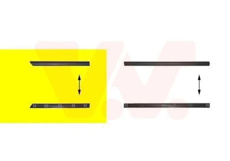 Image of VAN WEZEL Door moulding trim VAN WEZEL 5880426