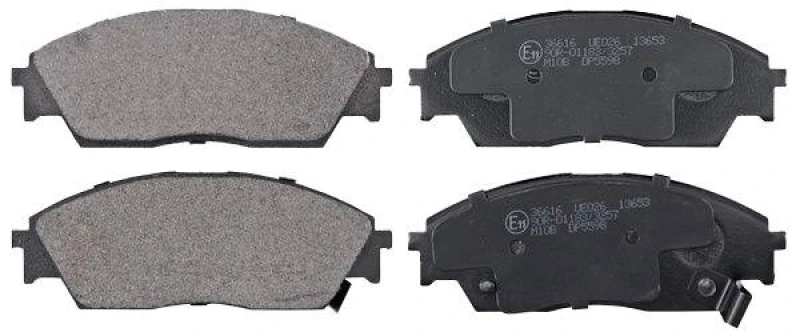Image of A.B.S. 36616 Brake pad set with acoustic wear warning Brake Pad Set,disc brake (402)