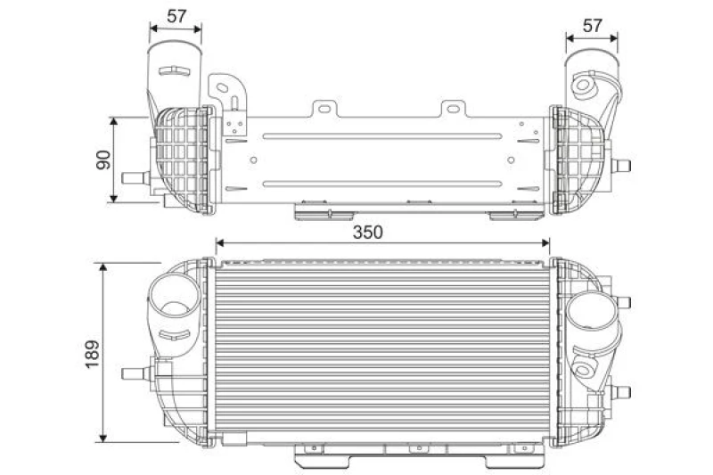 Image of Intercooler VALEO 818538