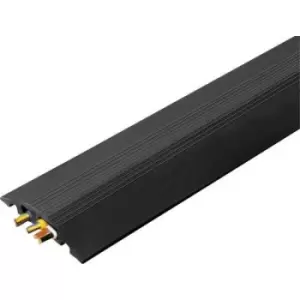 Image of Vulcascot Cable bridge 26302134 Rubber Black No. of channels: 2 3000 mm Content:
