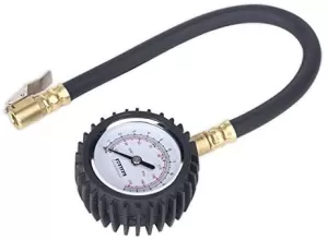 Image of Genuine SEALEY TST/PG6 Tyre Pressure Gauge with Clip-On Chuck
