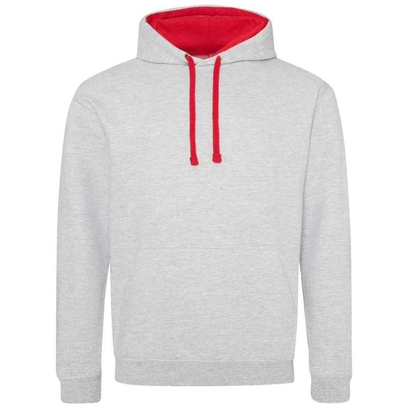 Image of AWDis AWDis Men Varsity Hoodie in Light Grey Size: X-Small Light Grey XS Male 5063470436118