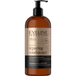 image of Eveline Cosmetics Organic Gold Regenerating Conditioner for Dry and Damaged Hair 500 ml