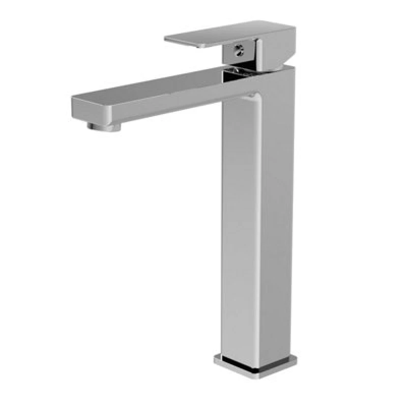Image of BALTERLEY Square Tall Mono Bathroom Basin Sink Mixer Tap Chrome BTC370