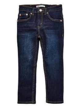 image of Levis Boys 512 Slim Taper Jeans - Dark Wash, Size Age: 3 Years