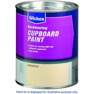 image of Wickes Cupboard Paint - Magnolia 750ml