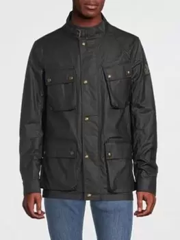 Image of Belstaff Fieldmaster Wax Jacket - Navy
