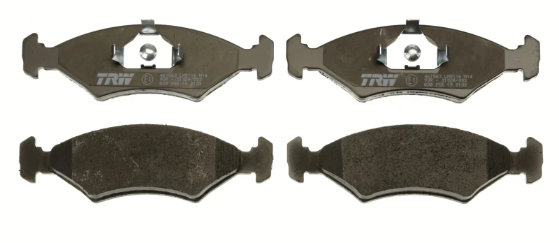 Image of TRW GDB255 Brake pad set not prepared for wear warning indicator Brake Pad Set,disc brake (402)