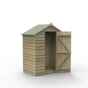 Image of Forest Garden Overlap Pressure Treated 5' x 3' Apex Shed - No Window