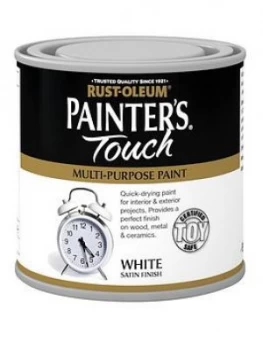 Image of Rust-Oleum Painter&Rsquo;S Touch Toy Safe Satin Finish Multi Purpose Paint ; White 250ml