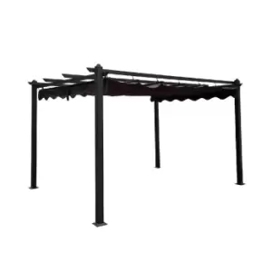 image of Katie Blake Pavillion 3m x 3m Gazebo with Fabric Roof - Grey