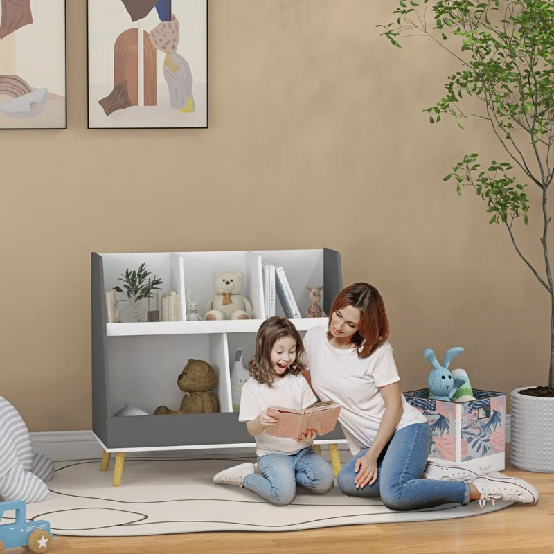 Image of HOMCOM Homcom - Kids Storage Shelf with 5 Compartments 5056725536268