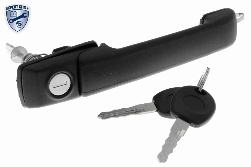 Image of VAICO V10-6107 Door Handle Left Front, black, with key, with seal ring, EXPERT KITS + Door Handle (1373)