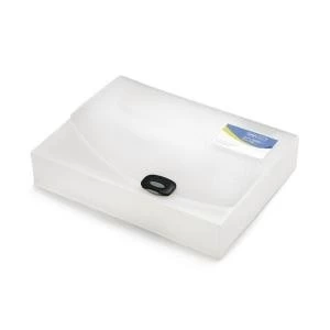 Image of Rapesco Rigid Wallet Box File 60mm Capacity 600 Sheets A4 Clear 0714