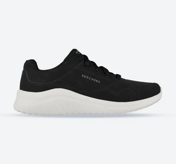 Image of Skechers Mens Ultra Flex 2.0 Vicinity Lace Up Trainers Shoes UK Size 8 (EU 42) Black White SKE1660-BKW-8