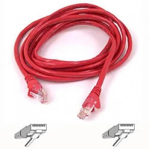 image of Belkin Cat5e Snagless UTP Patch Cable Red 3m