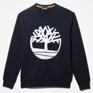 Timberland Tree Logo Sweatshirt For Men In Dark Blue Navy, Size S