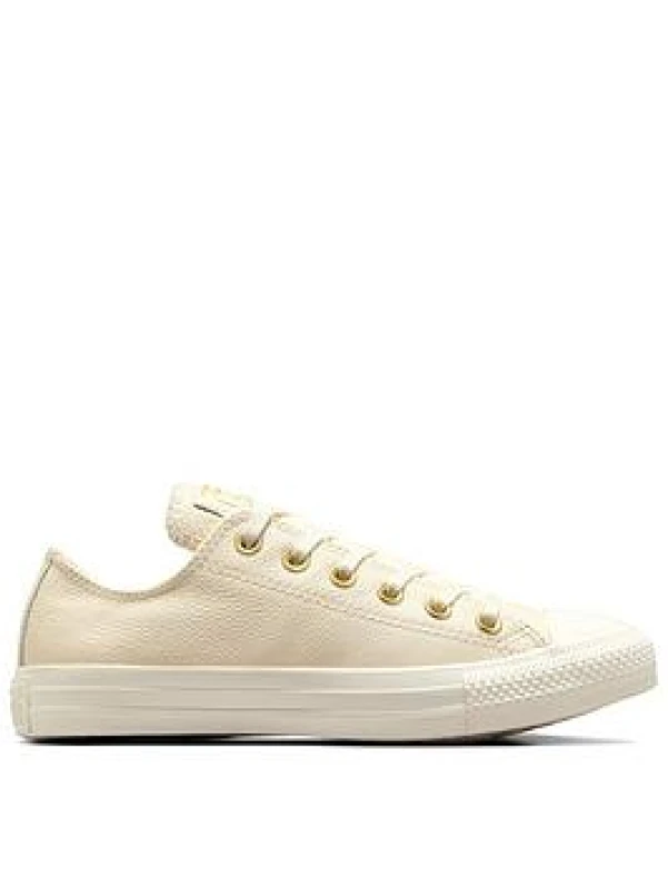Image of Converse Womens All Star Low Trainers Egret Gold Multi, 8