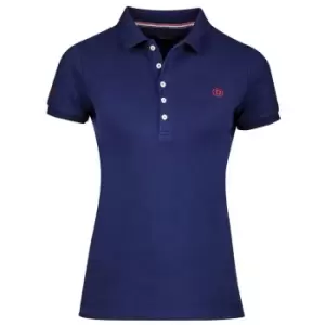 Image of Dublin Lily Cap Sleeve Polo - Blue