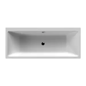 image of Nuie Asselby Thin Edge Double Ended Bath 1700 X 700mm - White