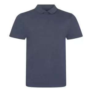 Image of AWDis Mens Tri-Blend Polo Shirt (XXL) (Heather Sapphire)