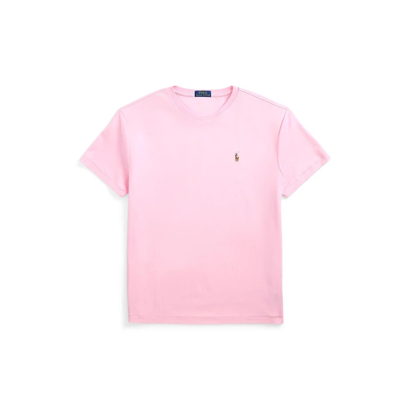 Image of Polo Ralph Lauren Mens Regular Fit Pima T-Shirt Carmel Pink male 2XL