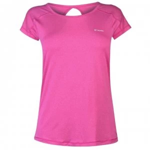 image of Columbia Peak T Shirt Ladies - Haute Pink