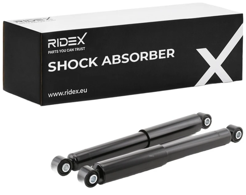 Image of RIDEX 854S2345 Shock absorber Rear Axle, Gas Pressure, Suspension Strut, Top eye Shock Absorber (854)