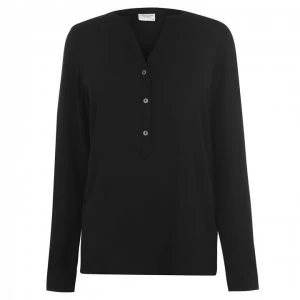 JDY Track Long Sleeve Blouse - Black