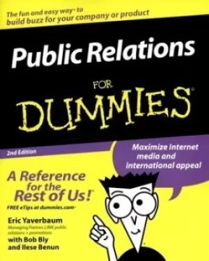 Image of Public relations for dummies by Eric Yaverbaum