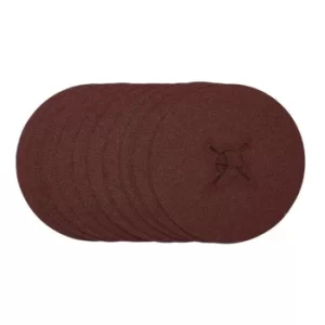 Image of Draper Fibre Sanding Discs, 125mm, 60 Grit, (Pack of 10)