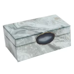 Image of Hestia Retreat Marbled Glass Jewellery Box