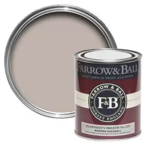 image of Farrow & Ball Modern Elephant's Breath No. 229 Eggshell Paint, 0.75L