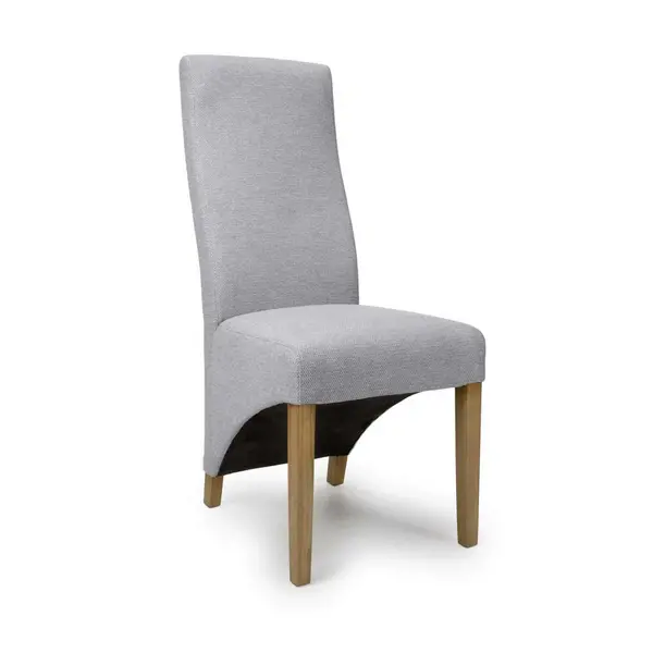 Image of Shankar Baxter Weave Light Grey Dining Chairs - Grey 6547106