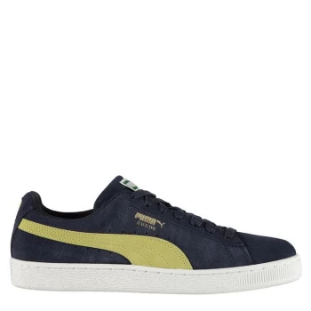 image of Puma Suede Classic Mens Trainers - Peacoat/Yellow