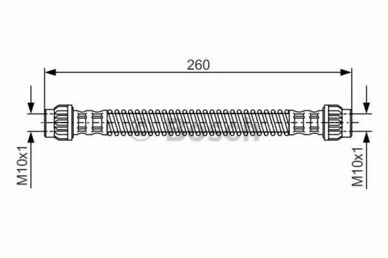 Image of Brake hose Bosch 1 987 476 869
