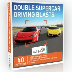 image of Buyagift Double Supercar Driving Blasts Gift Experience