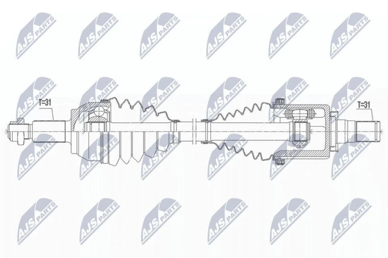 Image of NTY Drive shaft NTY NPW-LR-021